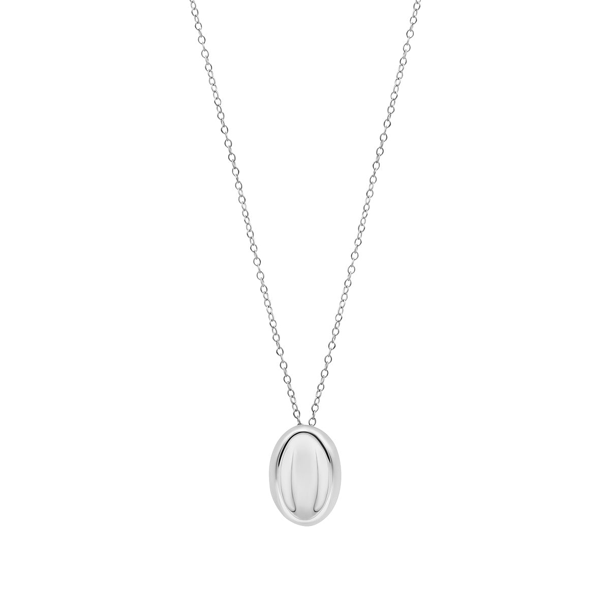 Silver Oval Pendant
