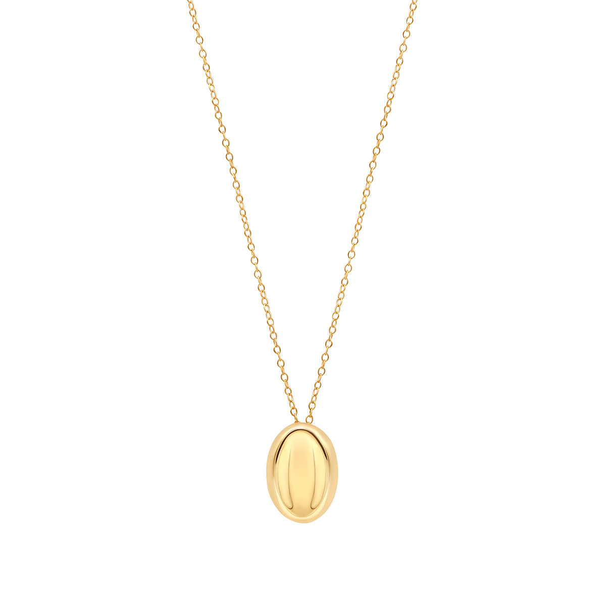 Gold Oval Pendant