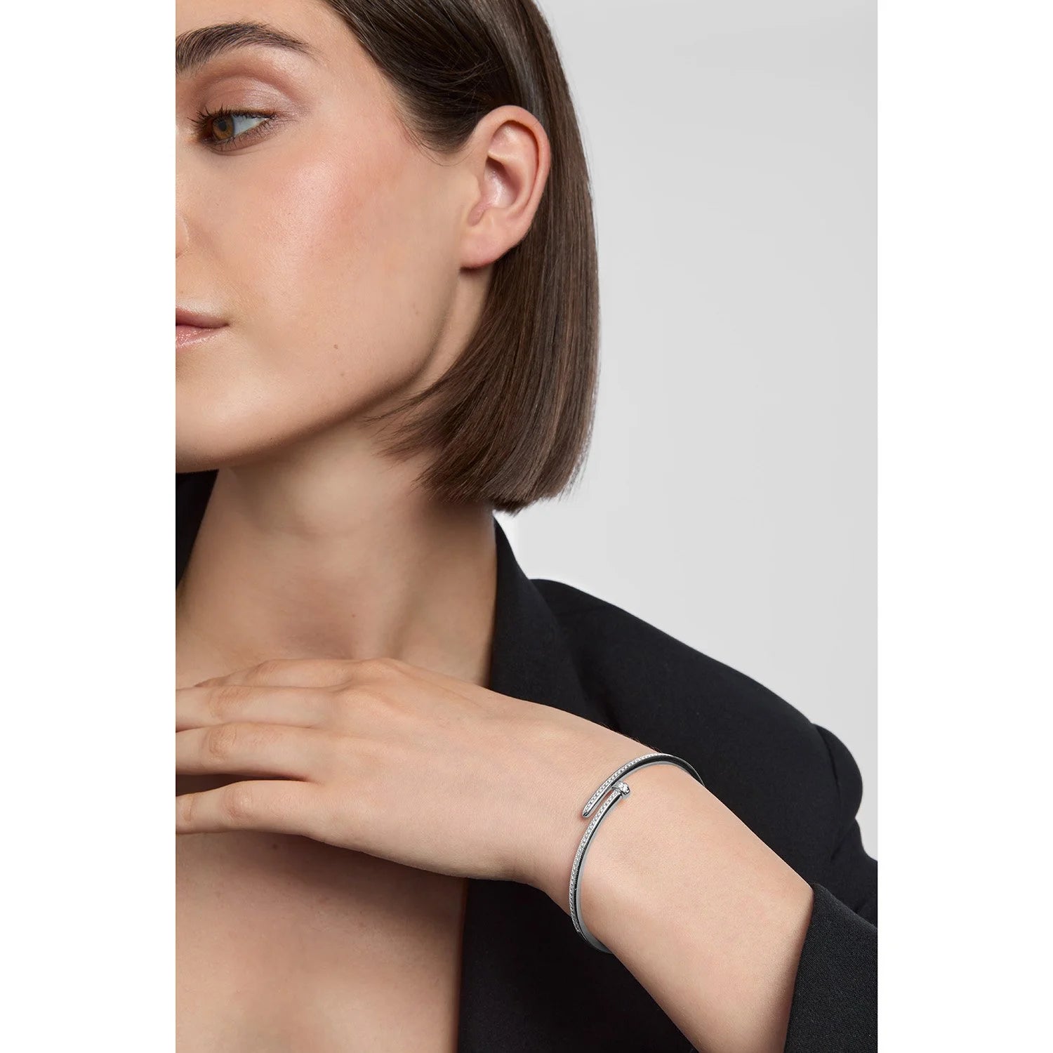 Silver Nail Bangle