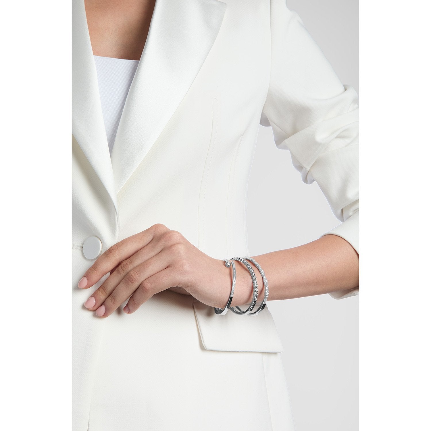 Silver Nail Bangle