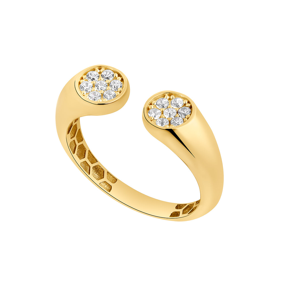 9ct Gold Open Cluster Ring