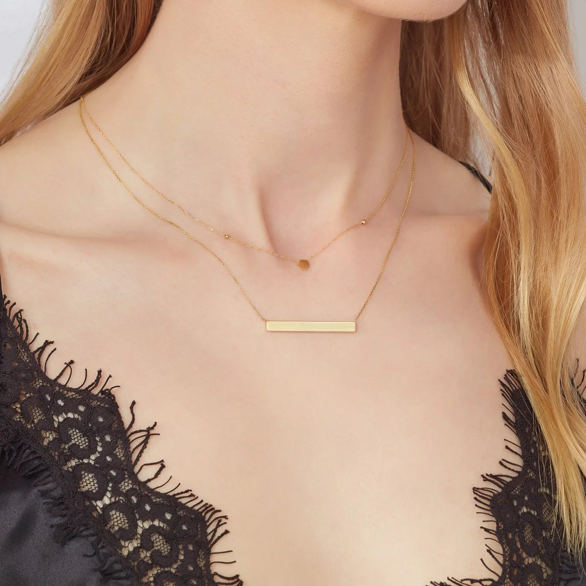 9ct Gold Tiny Disc Necklace