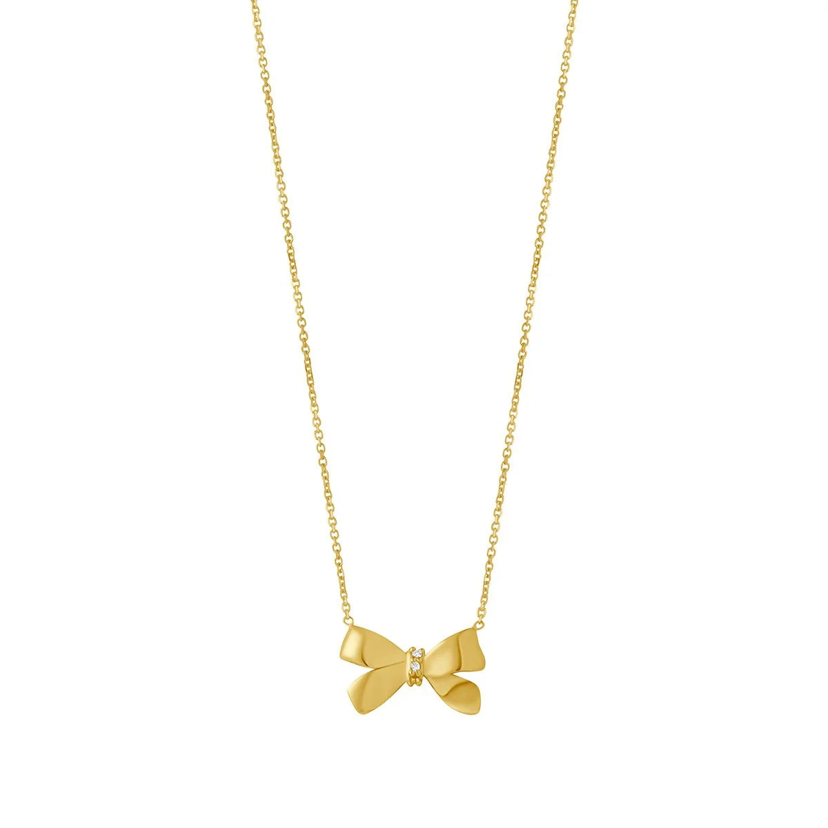 9ct Gold Ribbon Necklace