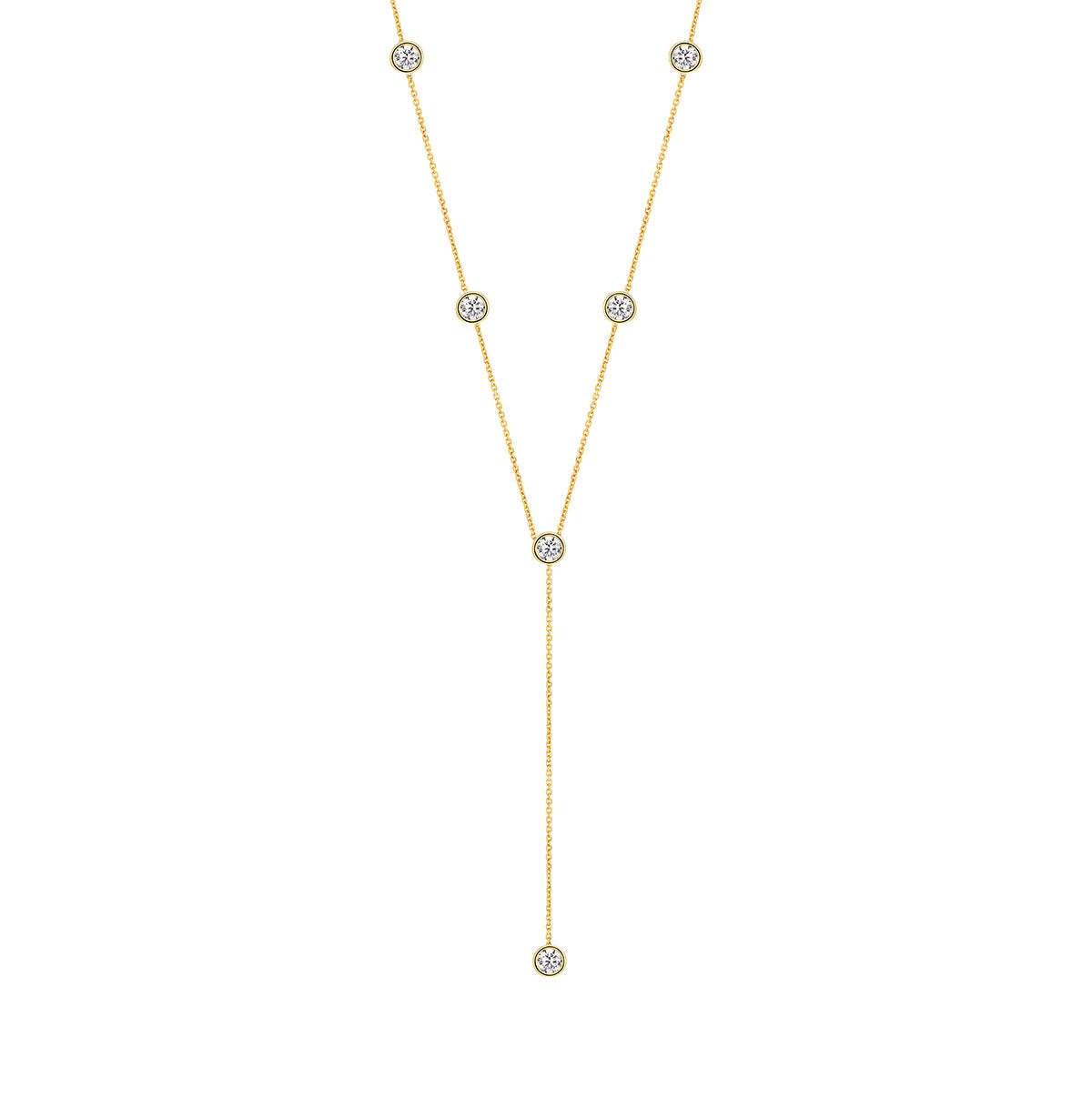 9ct Gold Six-Drop Necklace