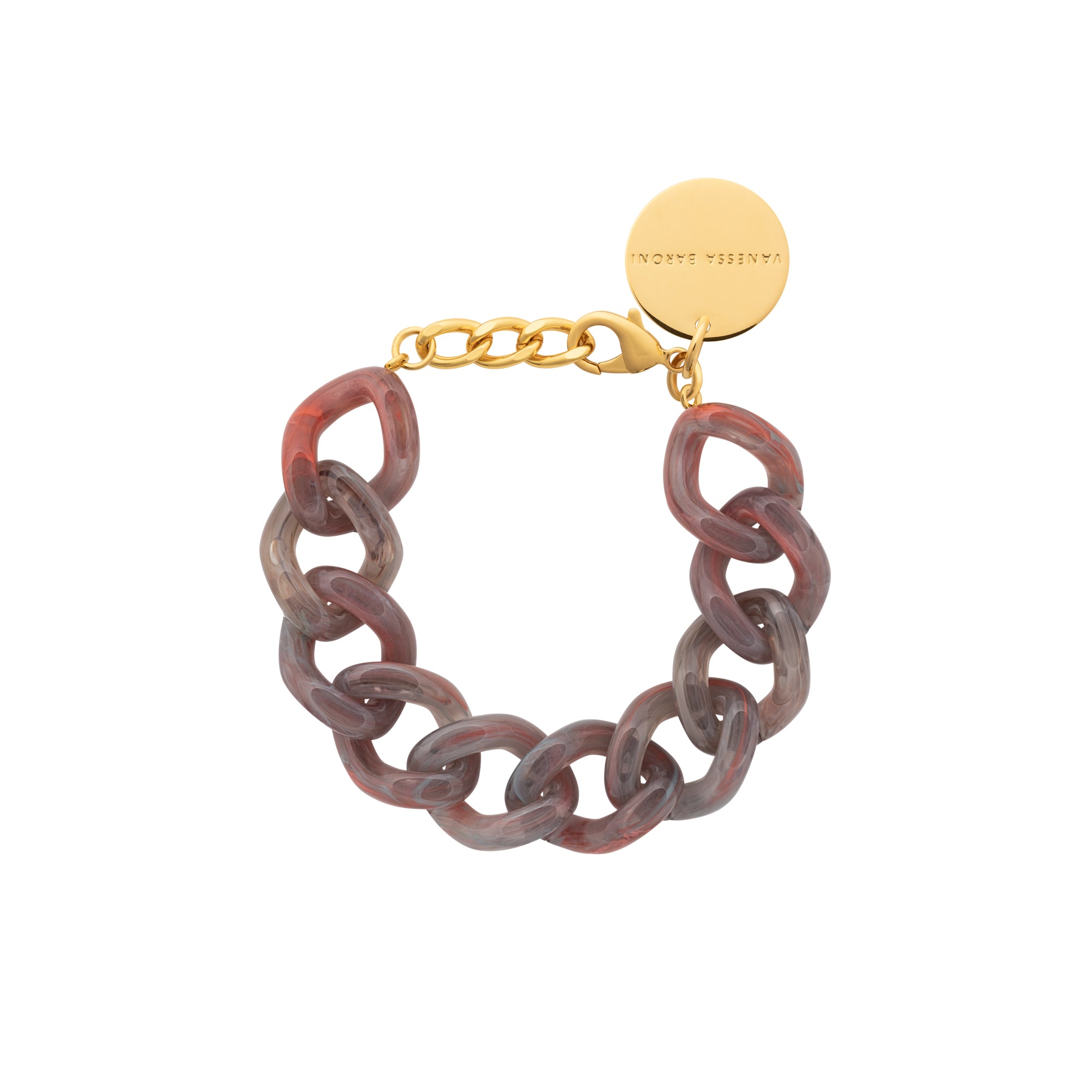 Flat Chain Bracelet ikat Marble
