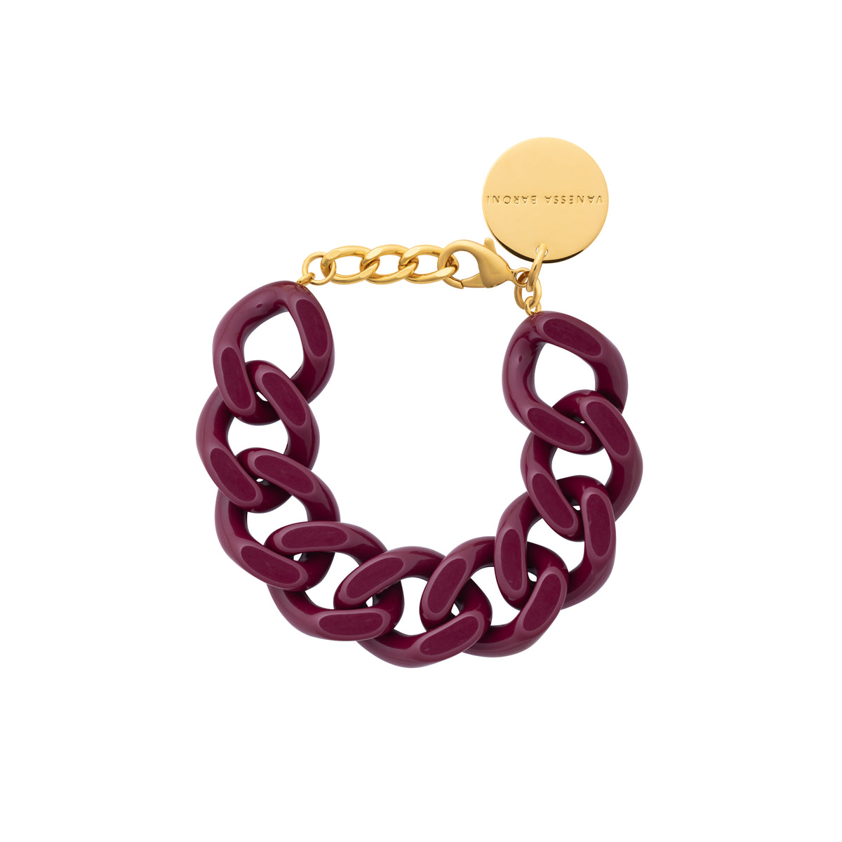 Flat Chain Bracelet Berry