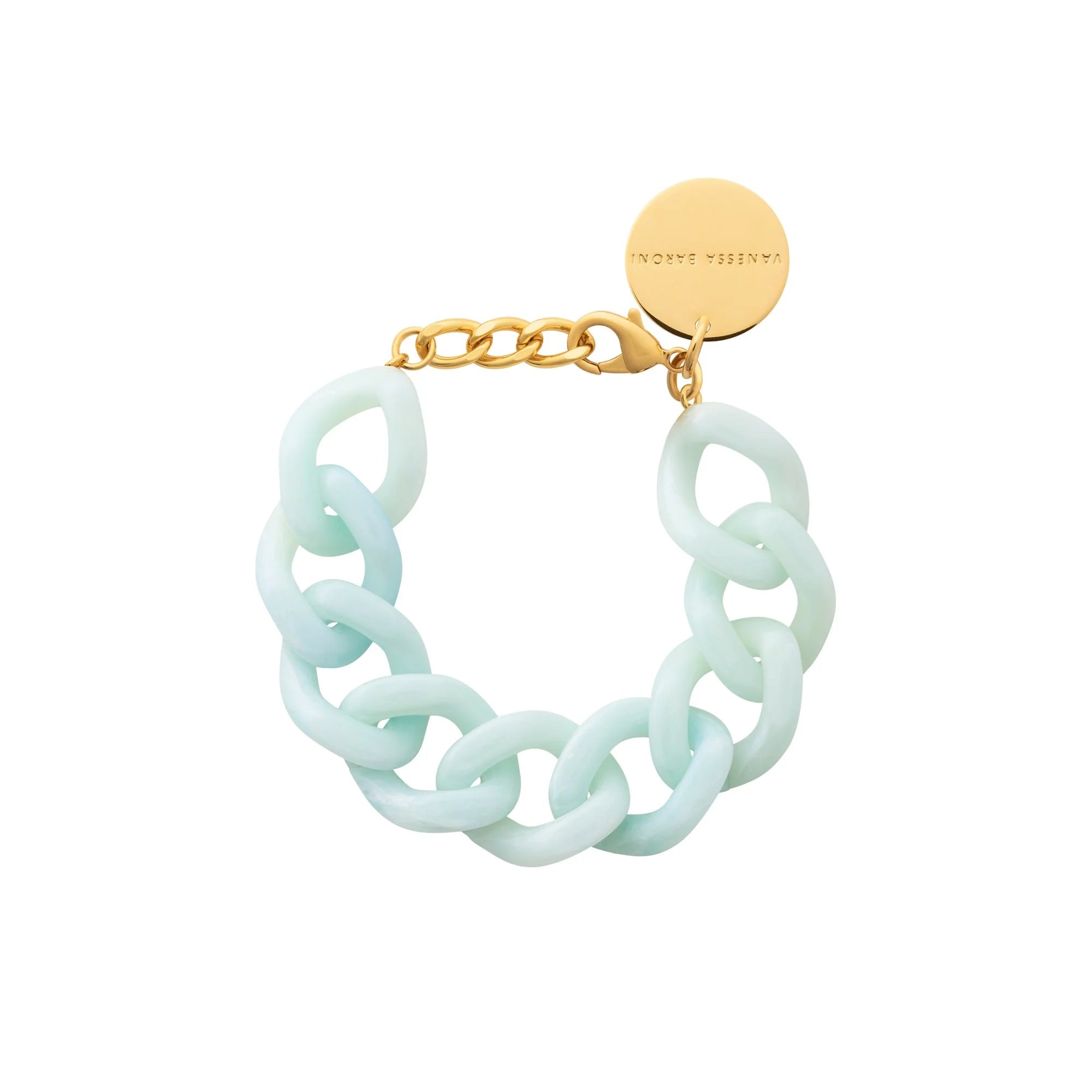 Flat Chain Cloud Marble Bracelet