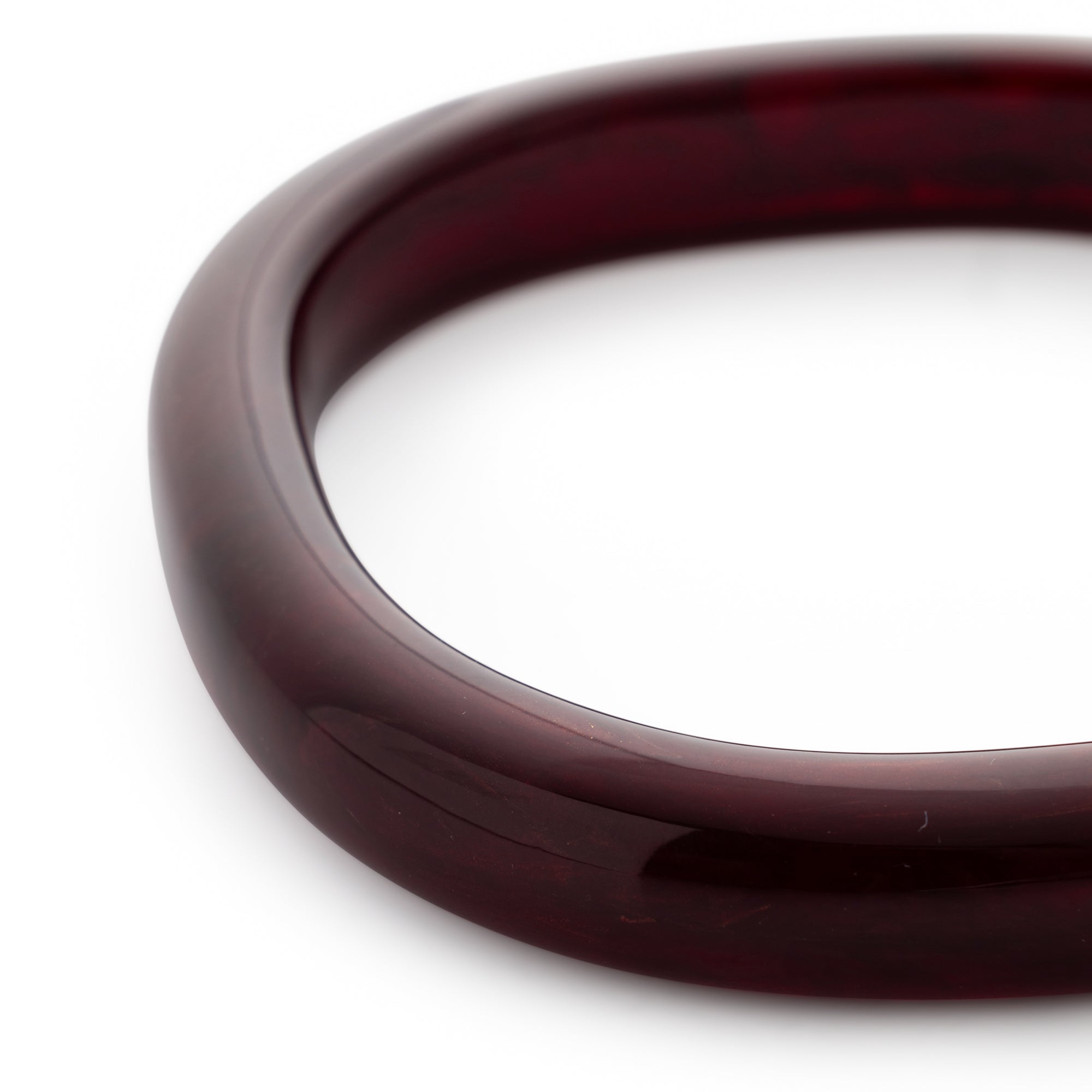 Soft Edge Bangle Bordeaux Marble