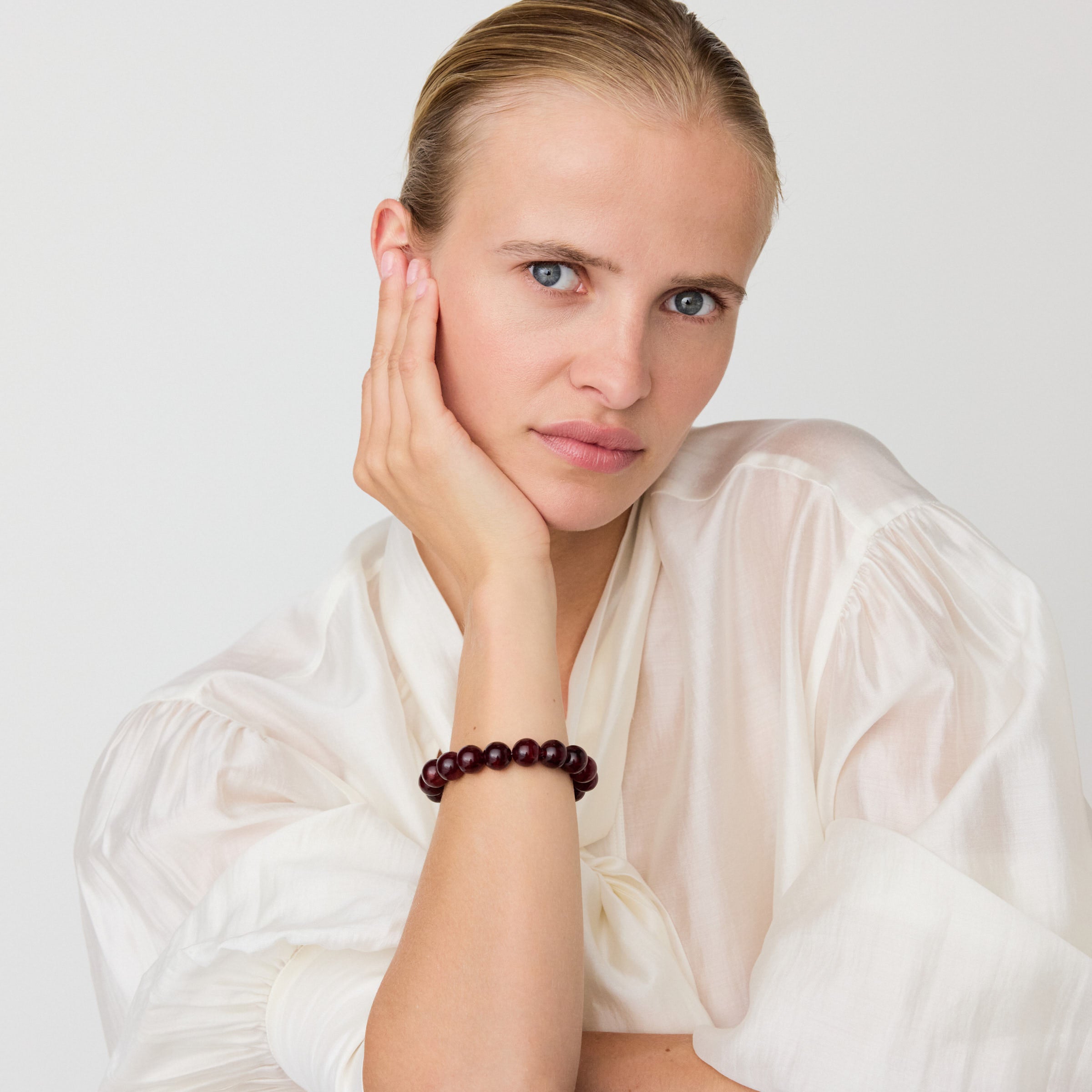 Mini Beads Flex Bracelet Bordeaux Marble