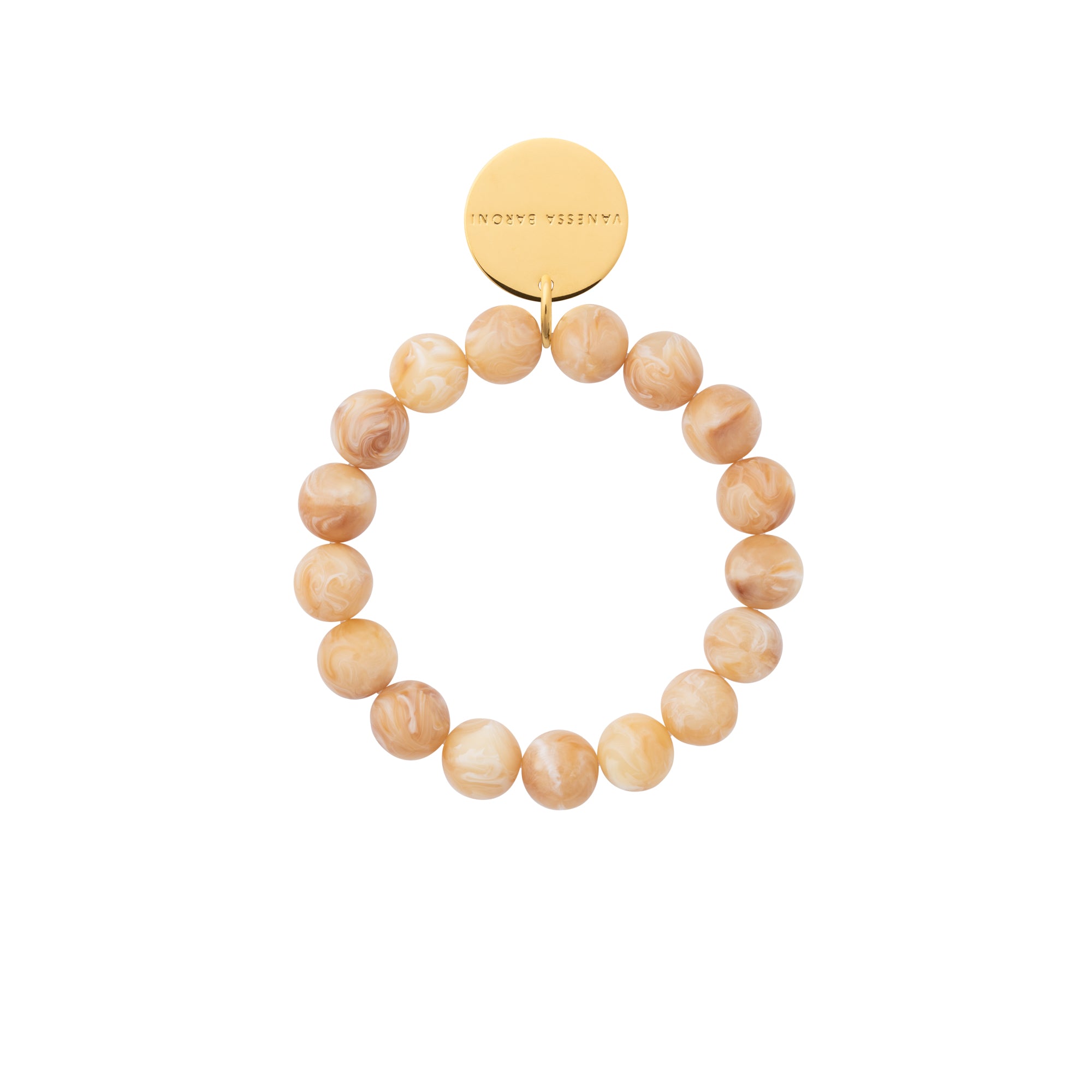 Mini Beads Flex Bracelet Creme Brulee