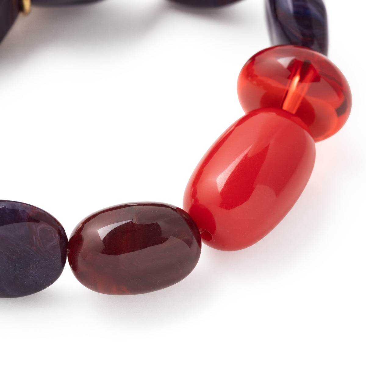 Unique Bracelet Aubergine Marble