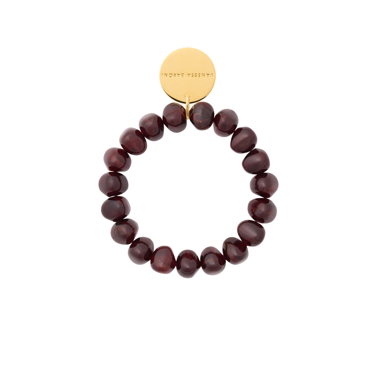 Mini Stone Flex Bracelet Bordeaux Marble