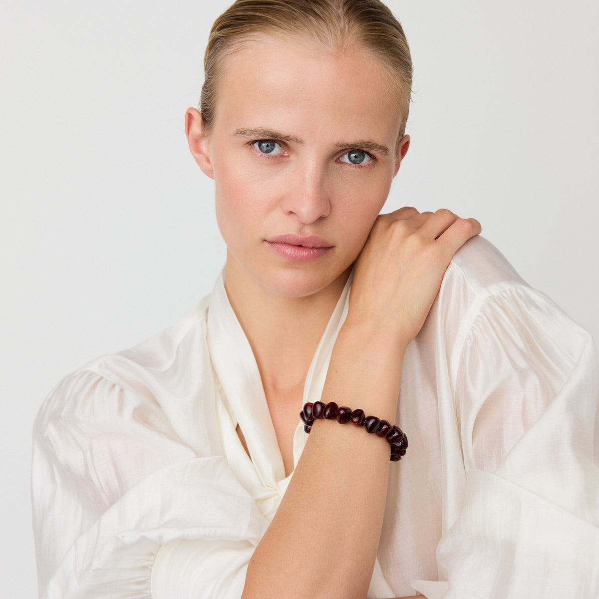 Mini Stone Flex Bracelet Bordeaux Marble