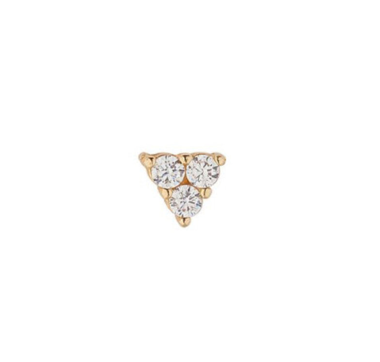 9ct Gold Trinity Flatback