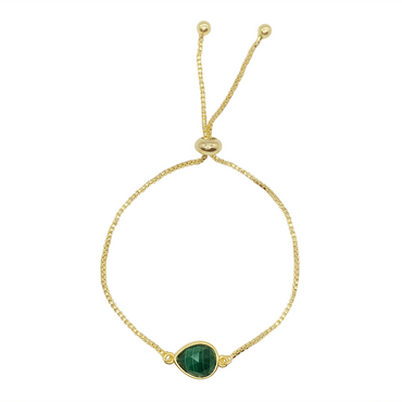 Malachite Drop Bracelet