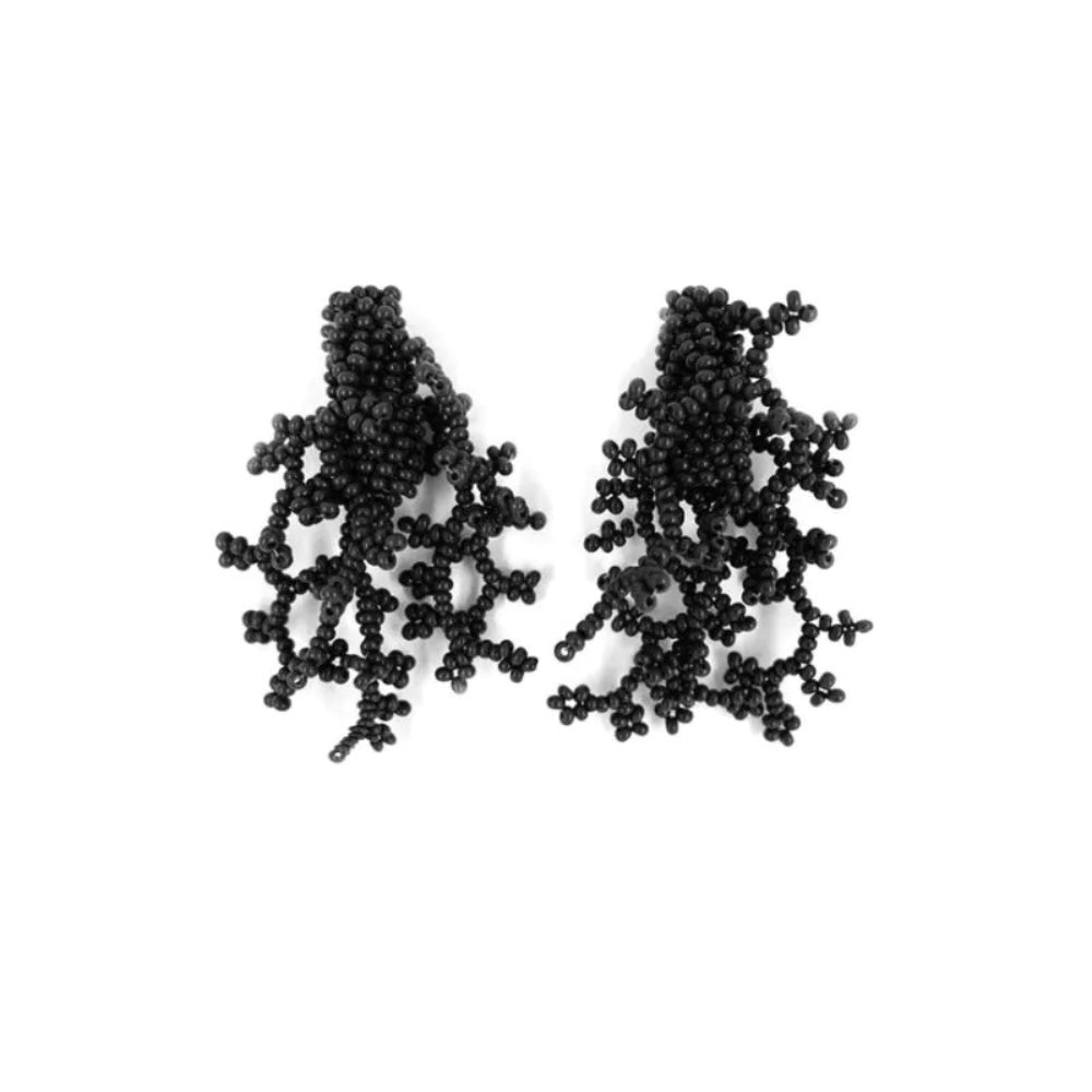 Alga Earrings Black