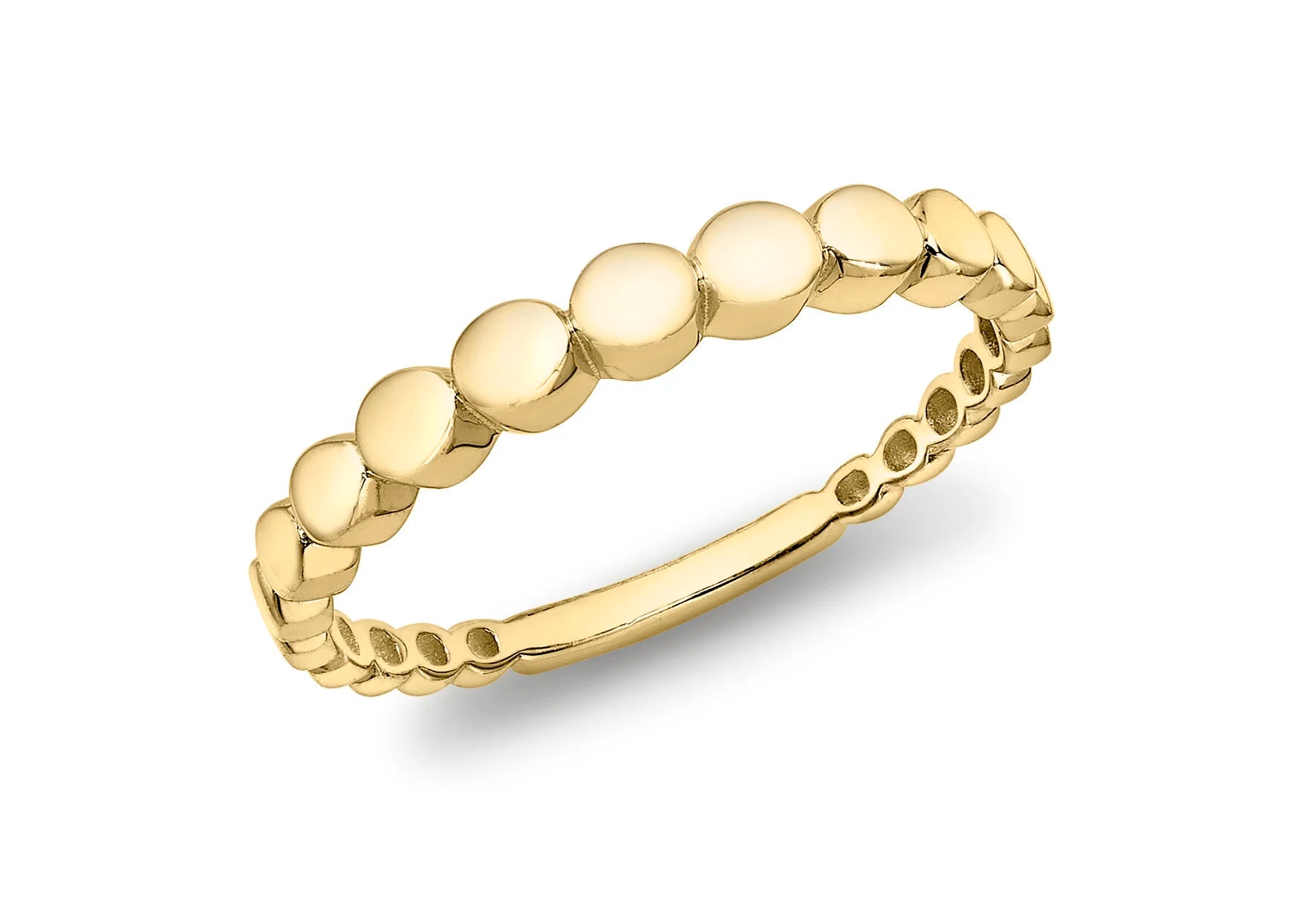 9ct Gold  Beaded Ring