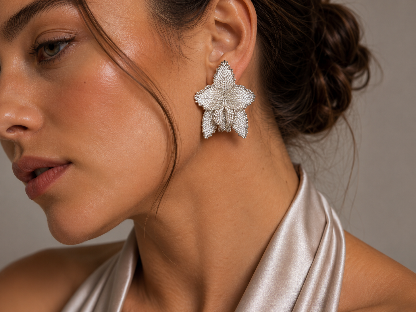 Silver Bloom Earrings