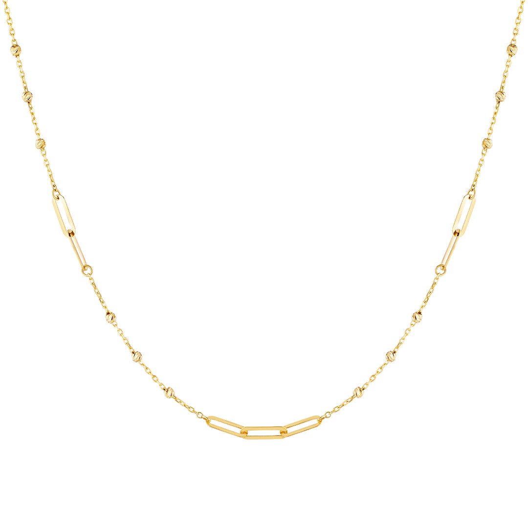 9ct Satellite Paperlink Chain