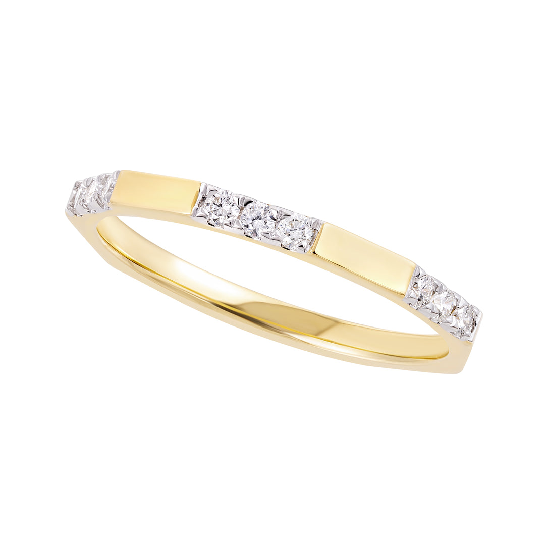 9ct Diamond Hexagon