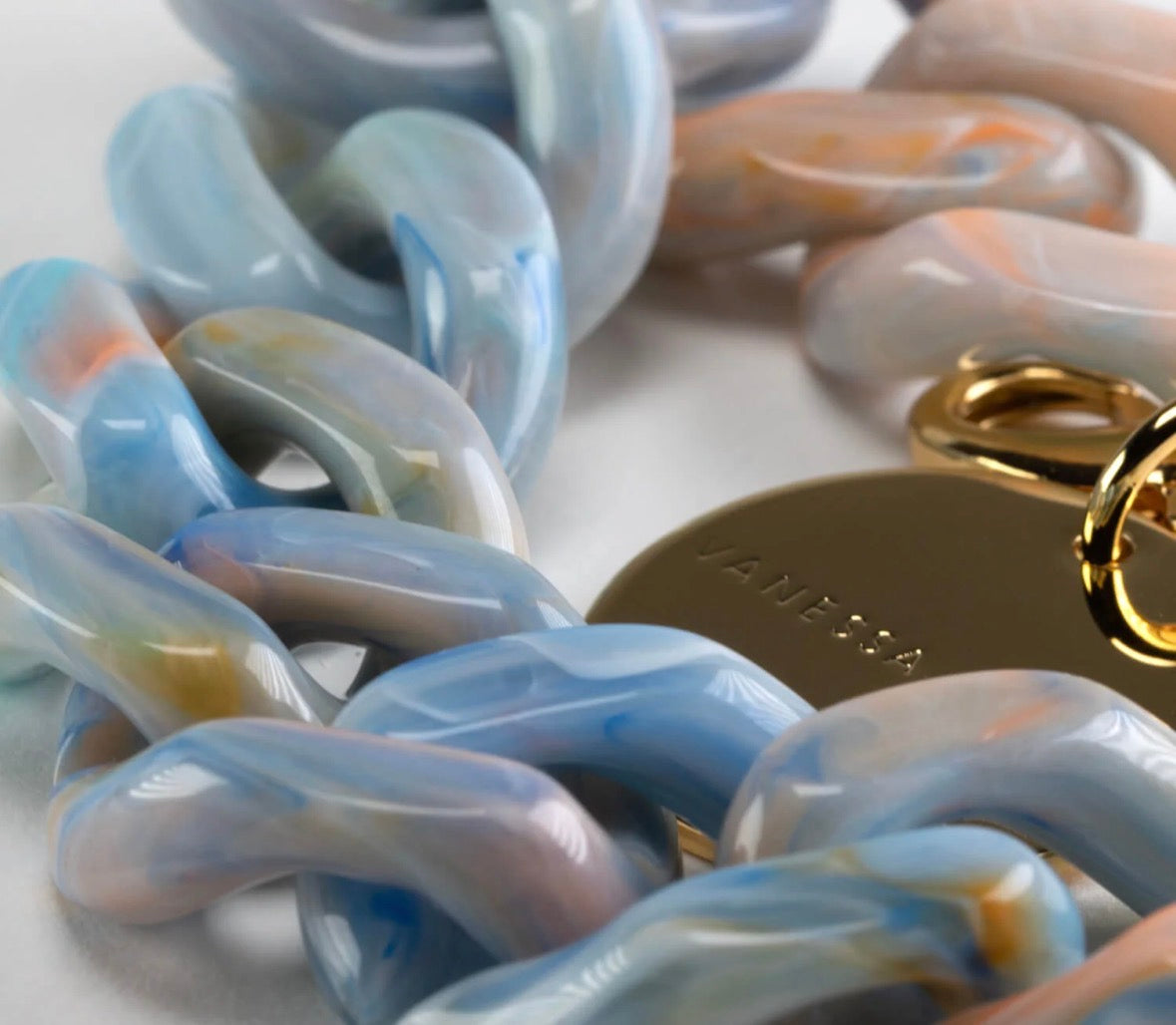 Flat Chain Bracelet Sea Wave