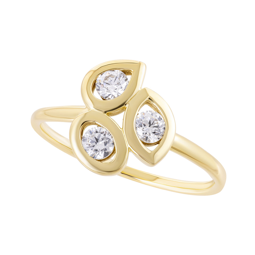 9ct Trilogy Ring