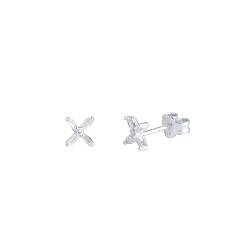 Kiss Stud Silver