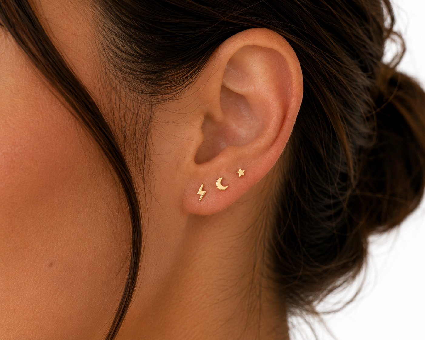9ct Gold Star Stud
