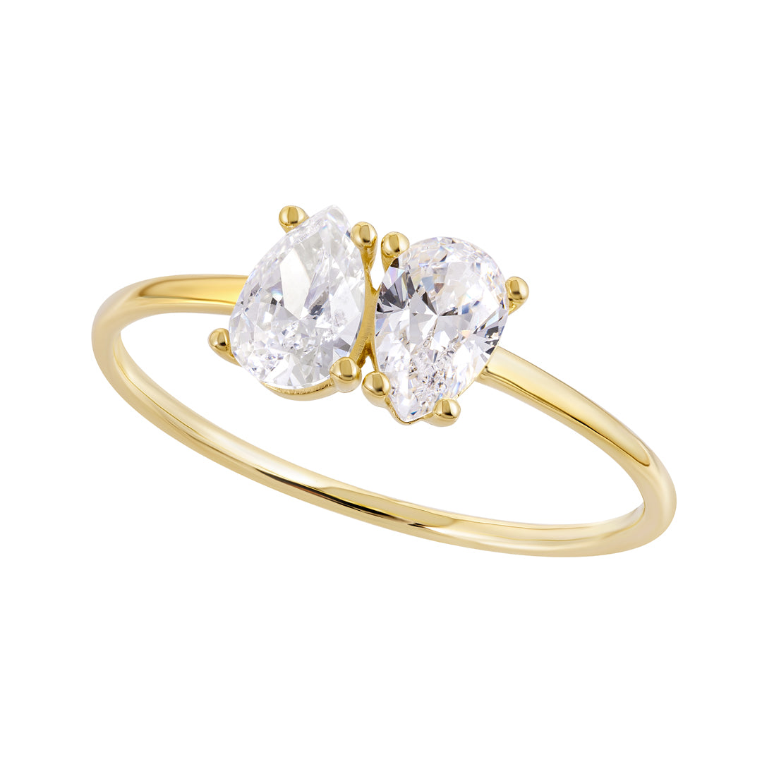 9ct Toi Et Moi Ring