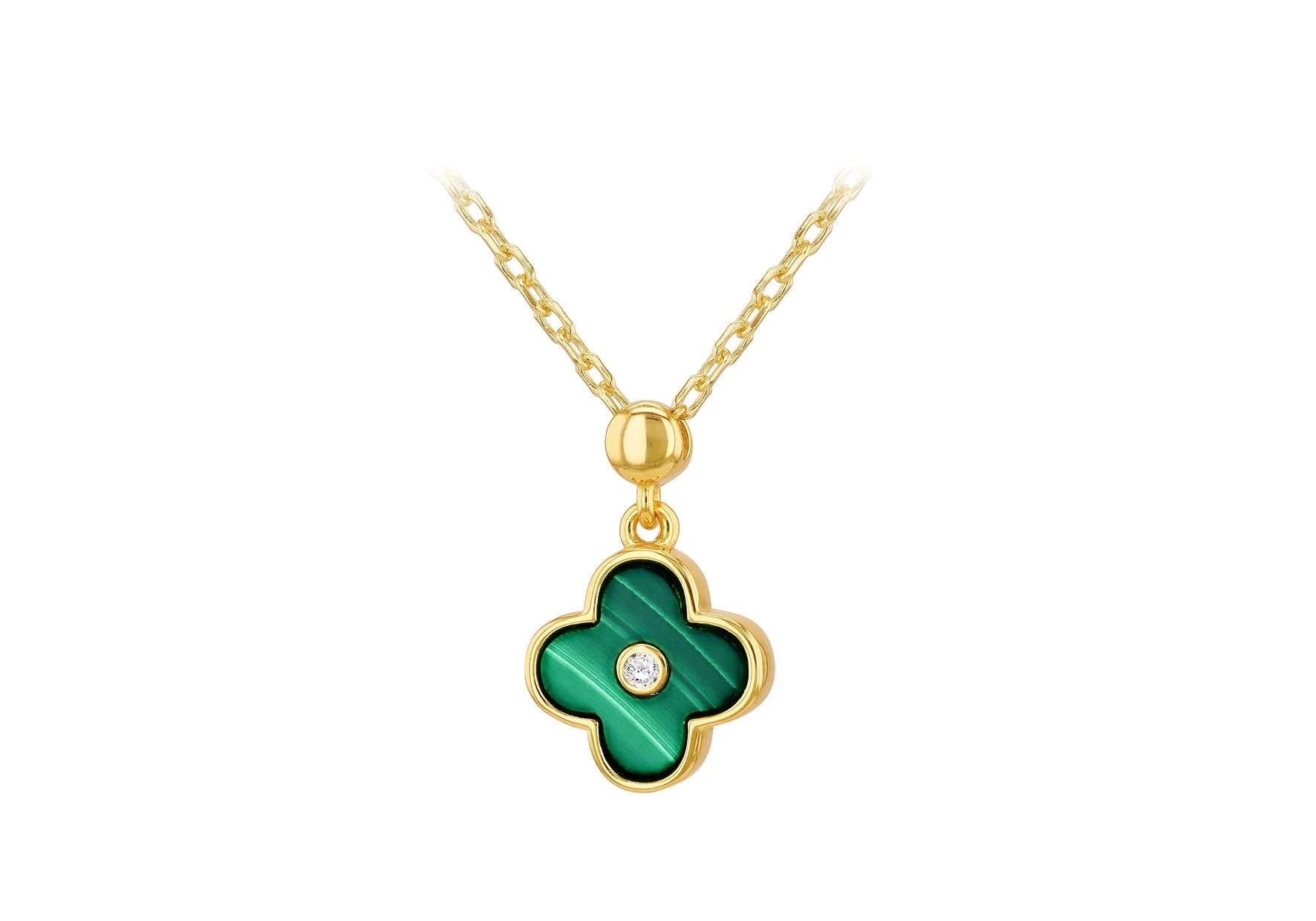 Green Clover Necklace