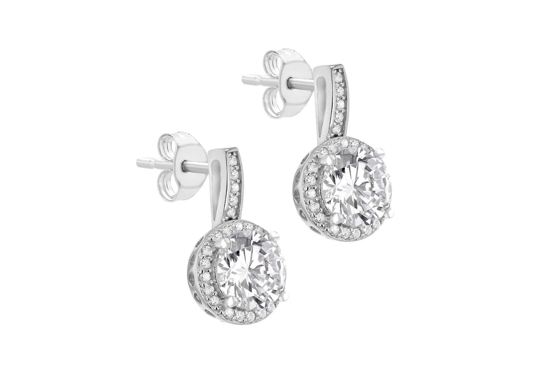 Silver Cz Cluster