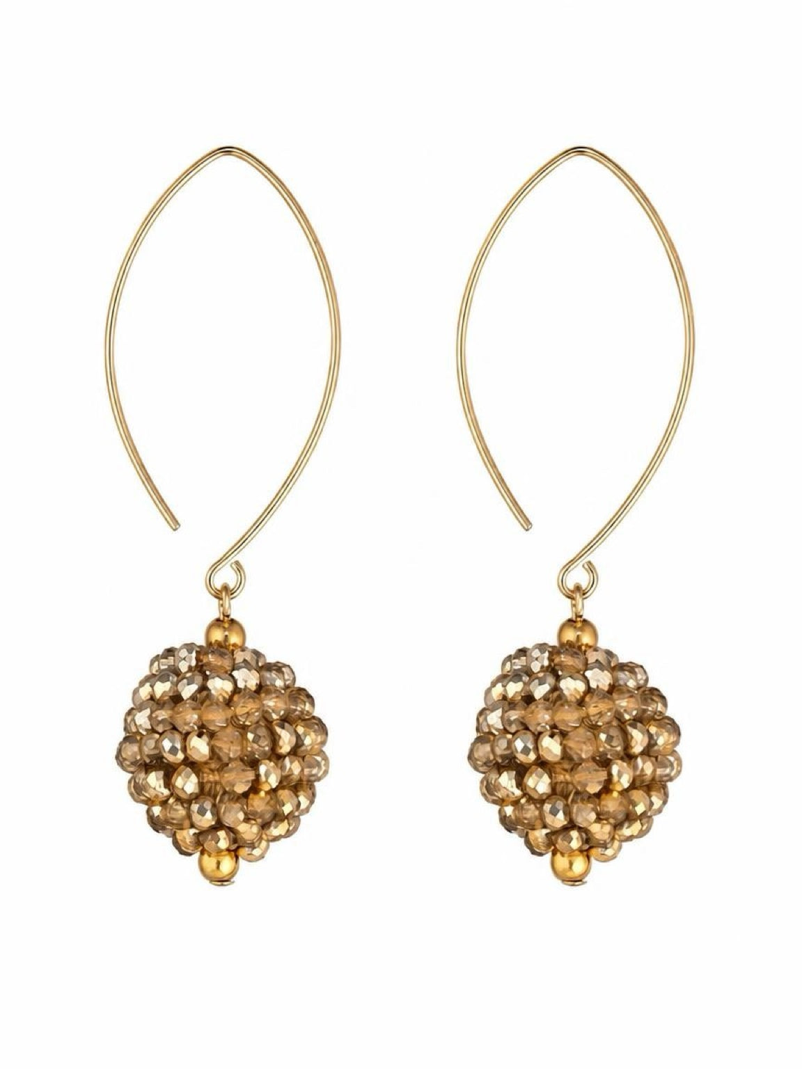 Mocha Cluster Earrings
