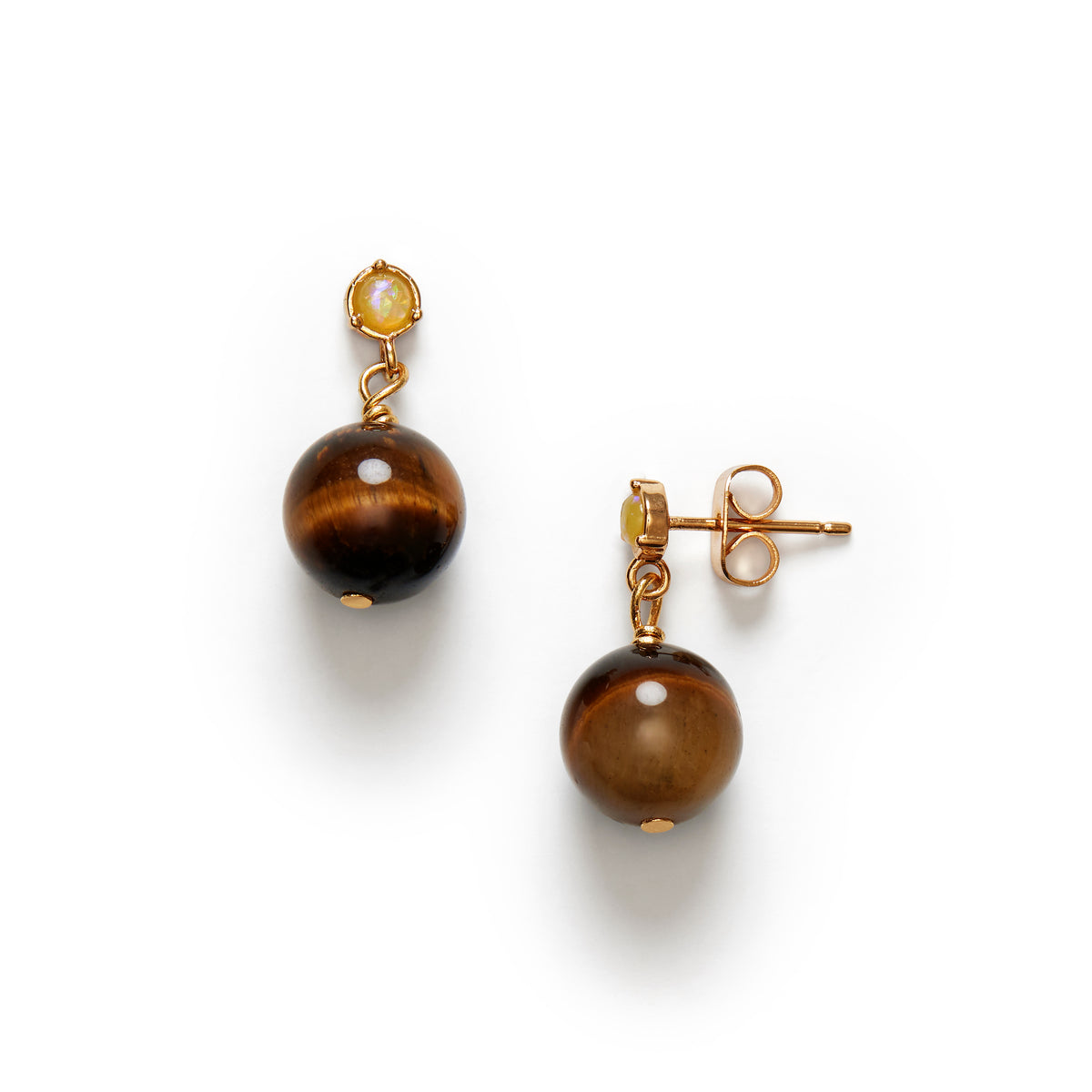 Ball Earrings Eye of the Tiger