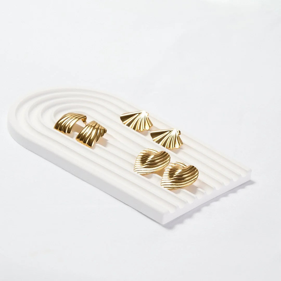 Statement Fan Studs