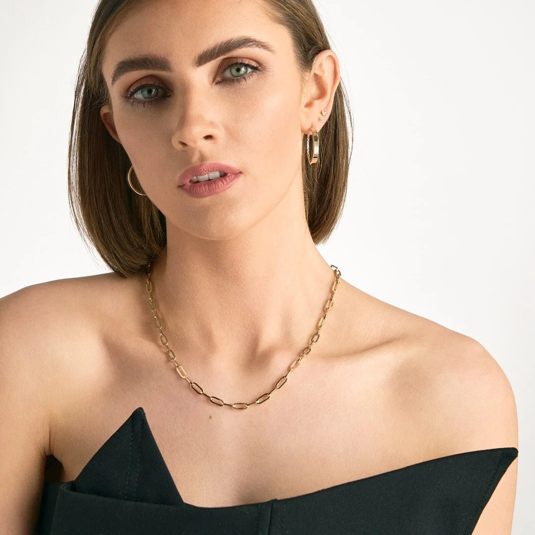 9ct Gold Two Sided Hoops