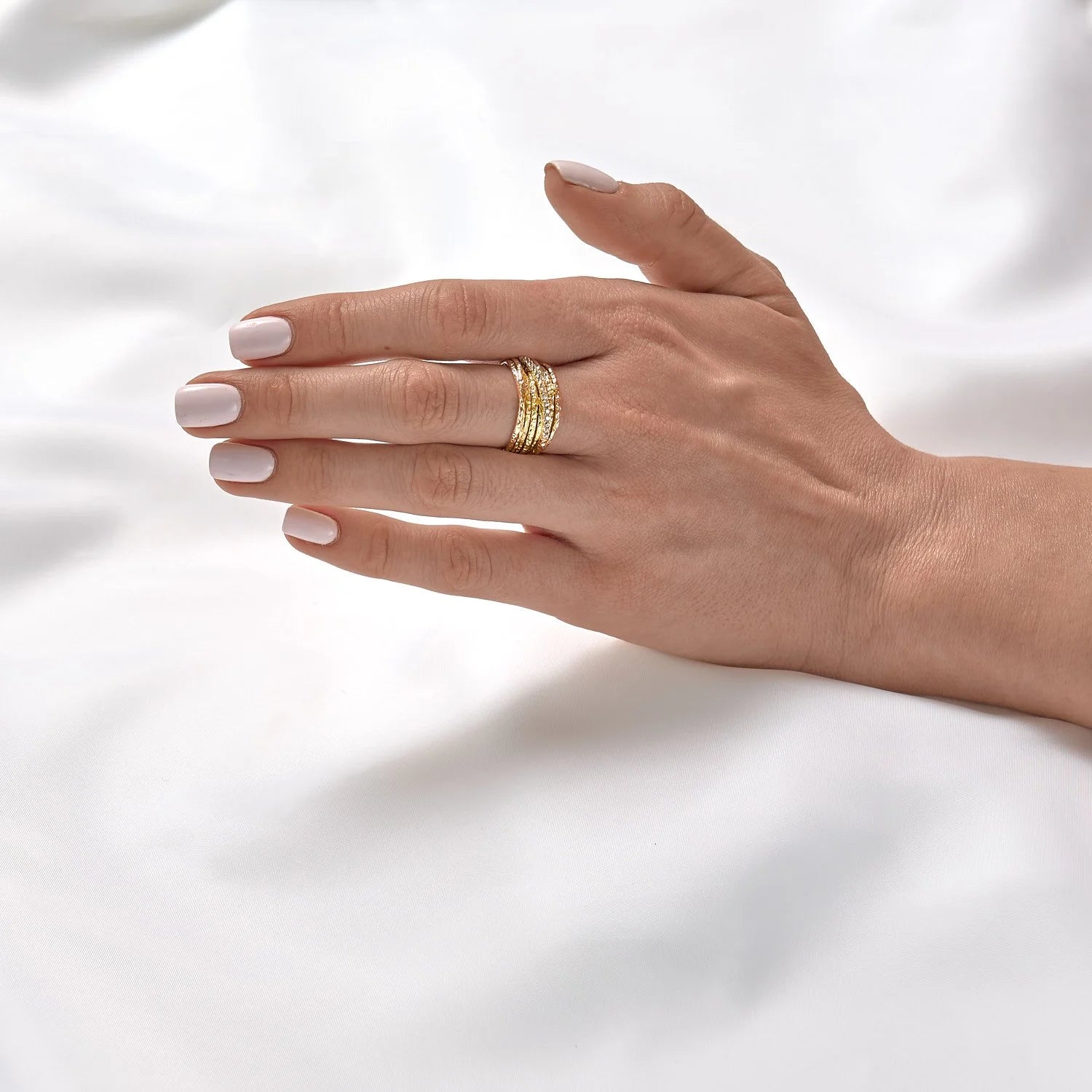 9ct Gold  Multi Strand Ring