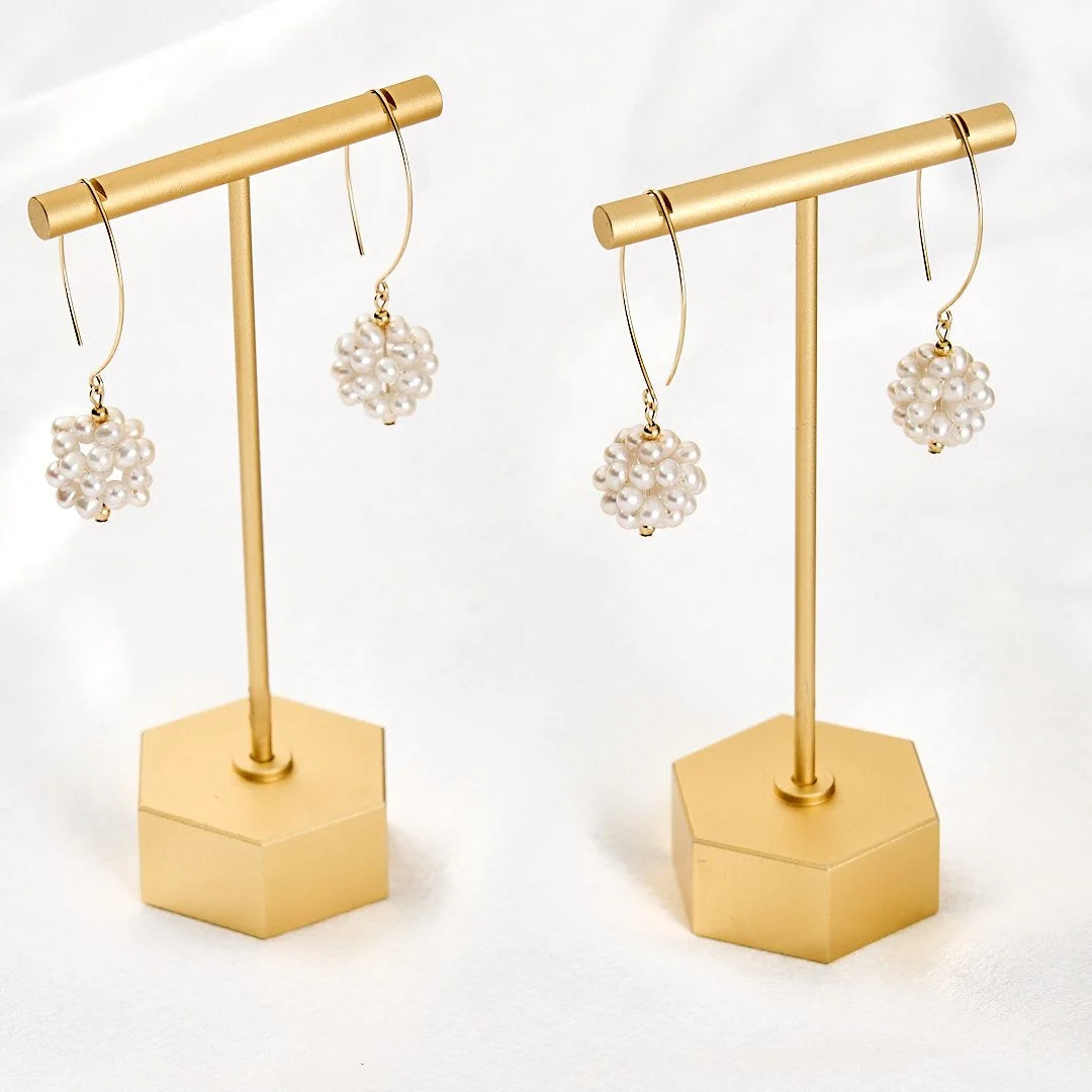 Pearl Cluster Earrings
