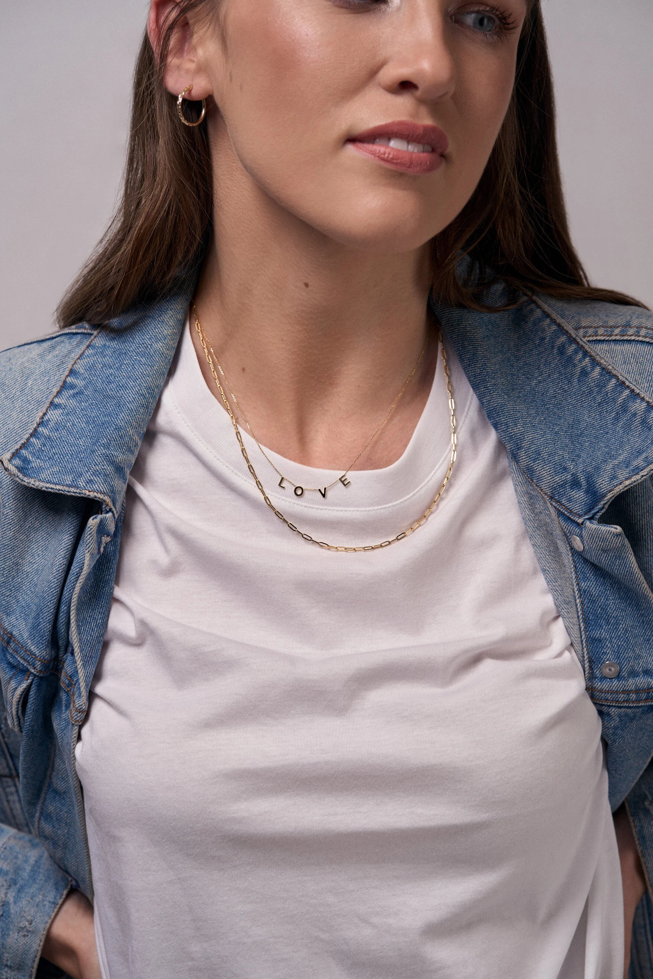 9ct Gold Small Paperclip Chain Necklace