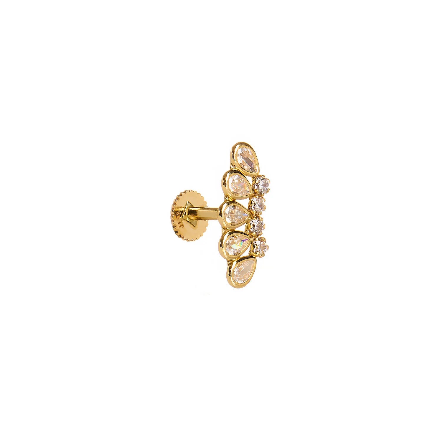 9ct Gold Garland Flatback