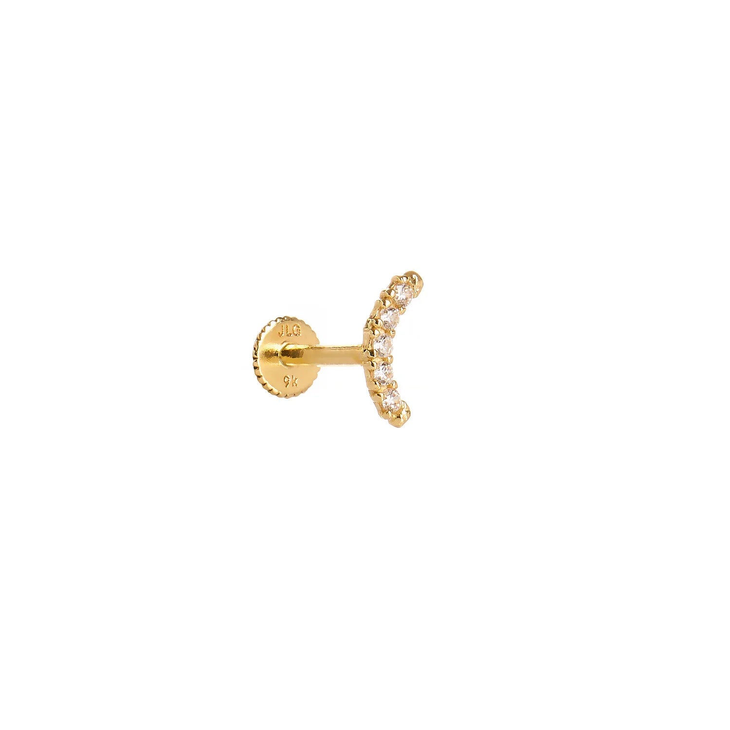 9ct Gold Arc Flatback