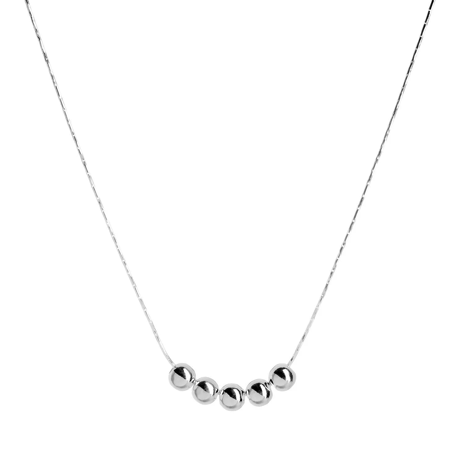 Silver Bead Necklace