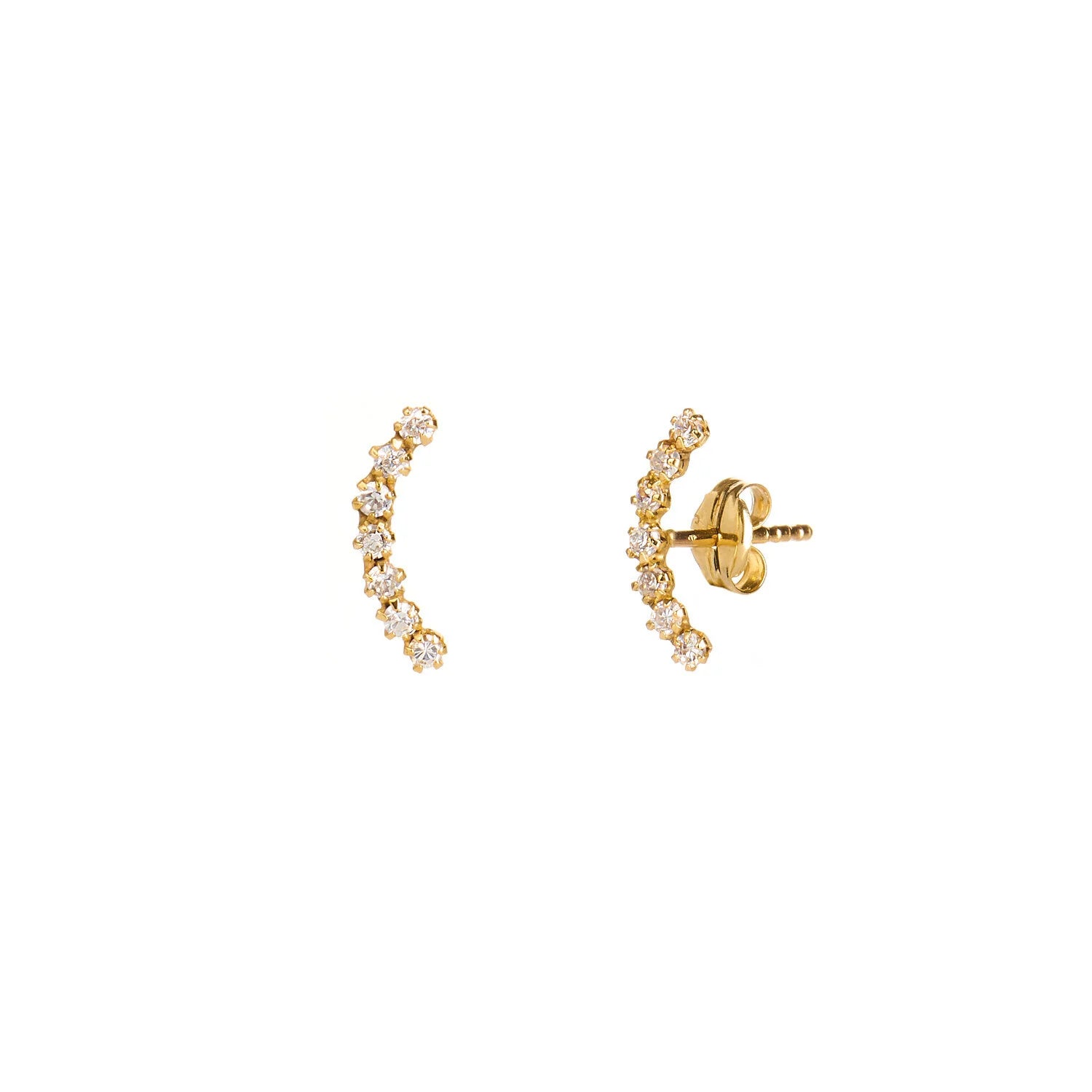 9ct Gold Crawler Earrings