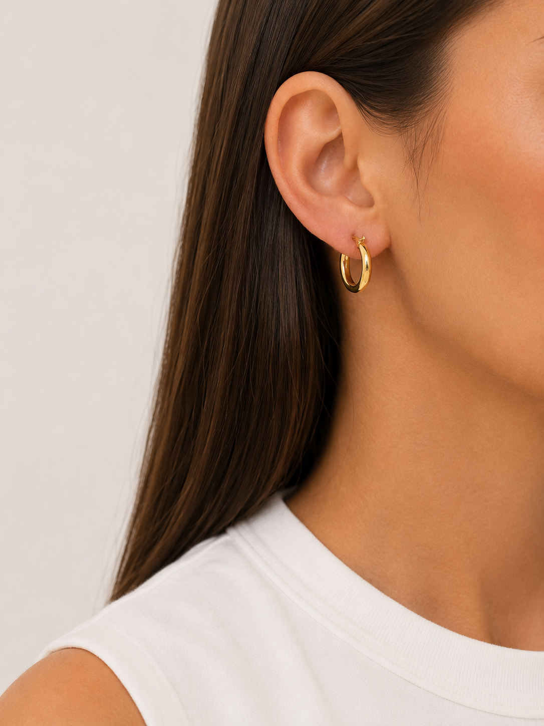 9ct Gold Classic Gold Hoop Earrings