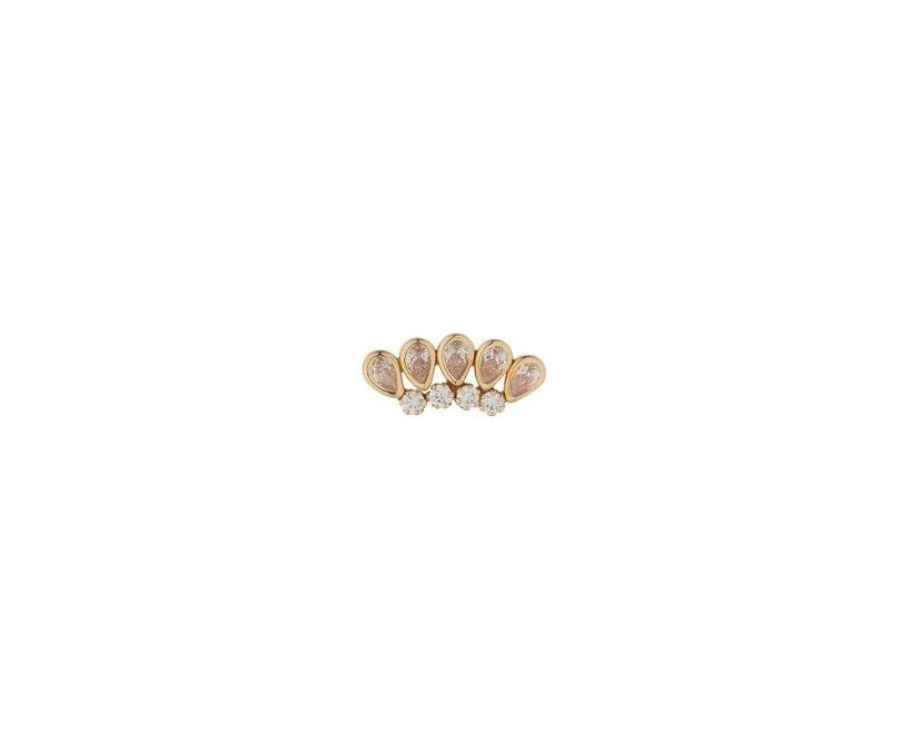 9ct Gold Garland Flatback