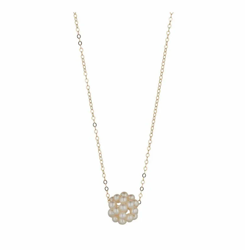 Pearl Cluster Necklace