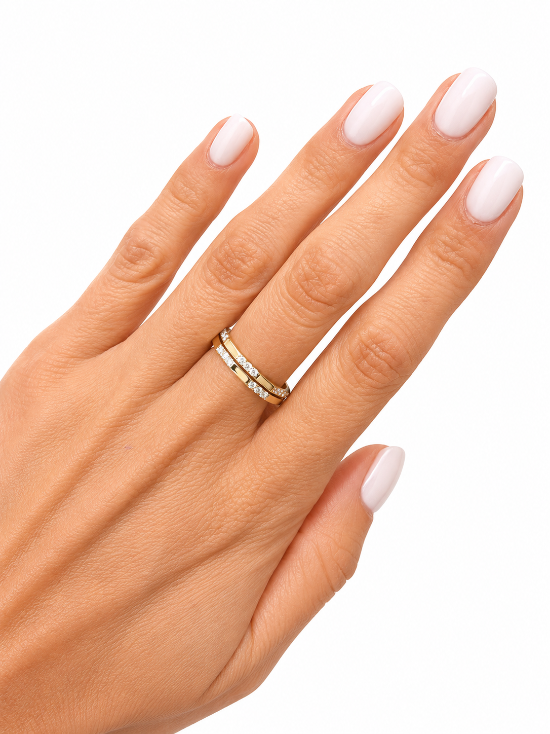 9ct Diamond Double Hexagon