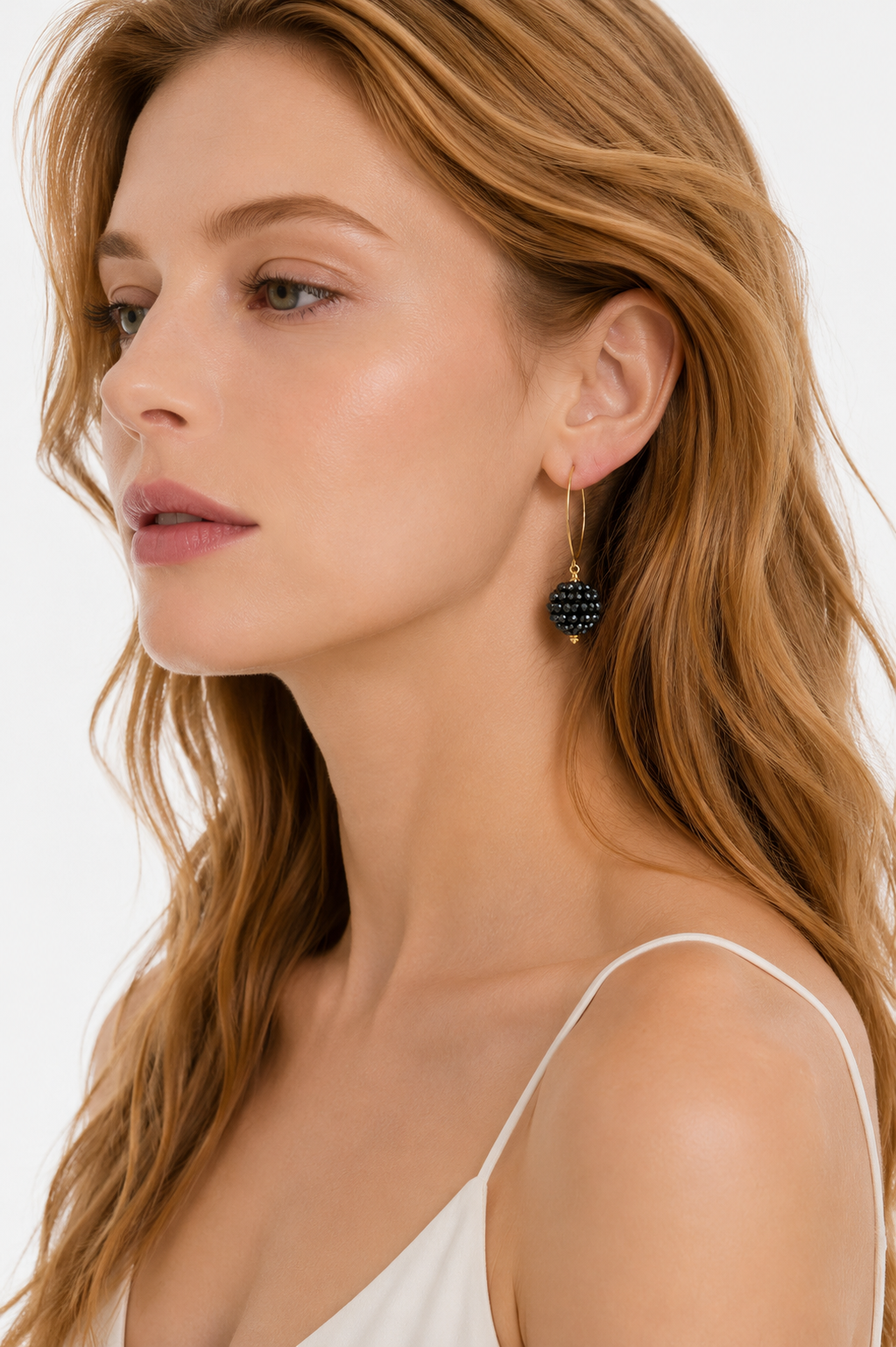 Navy Cluster Earrings