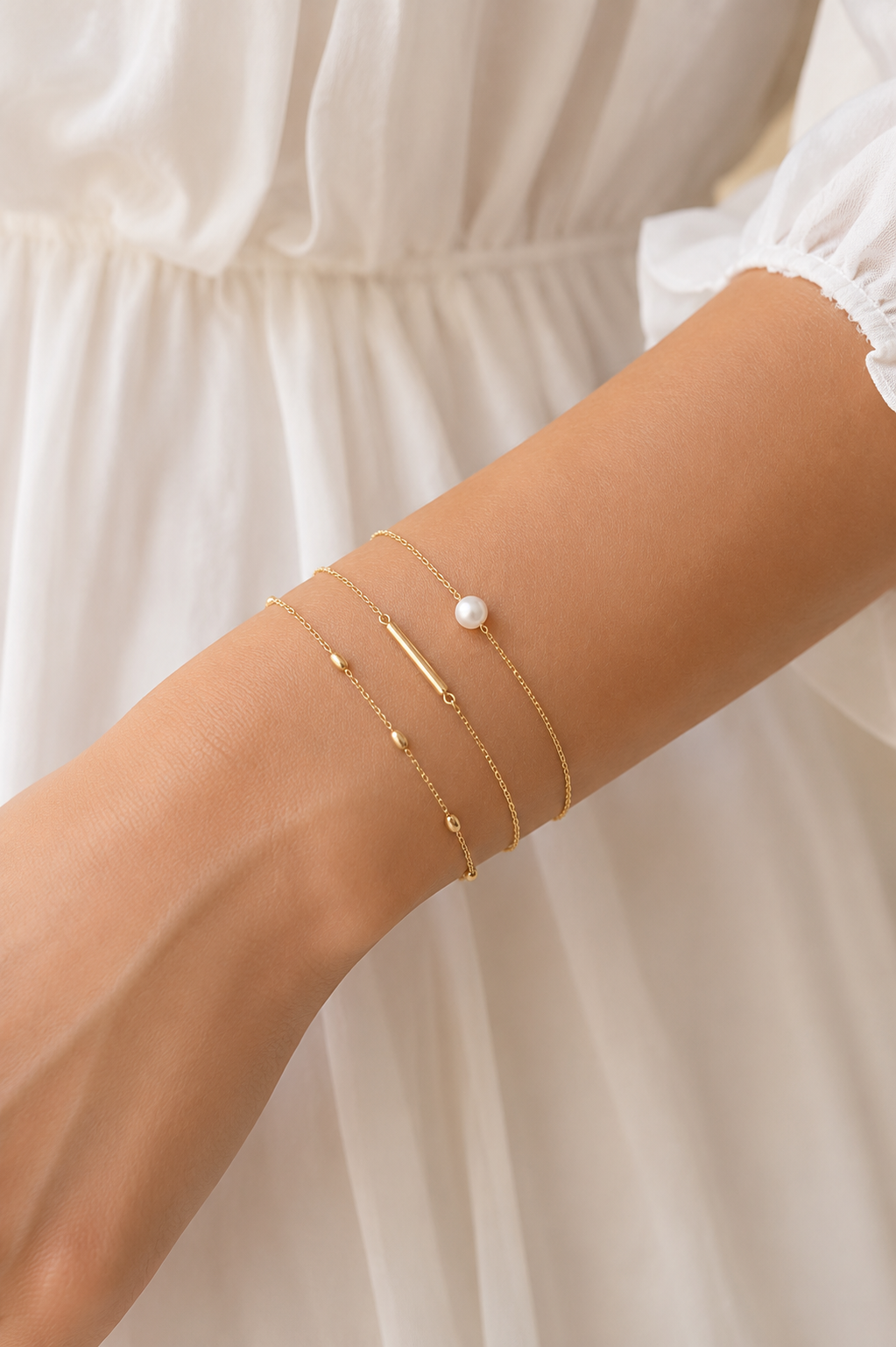 Satellite Oval Bead Bracelet