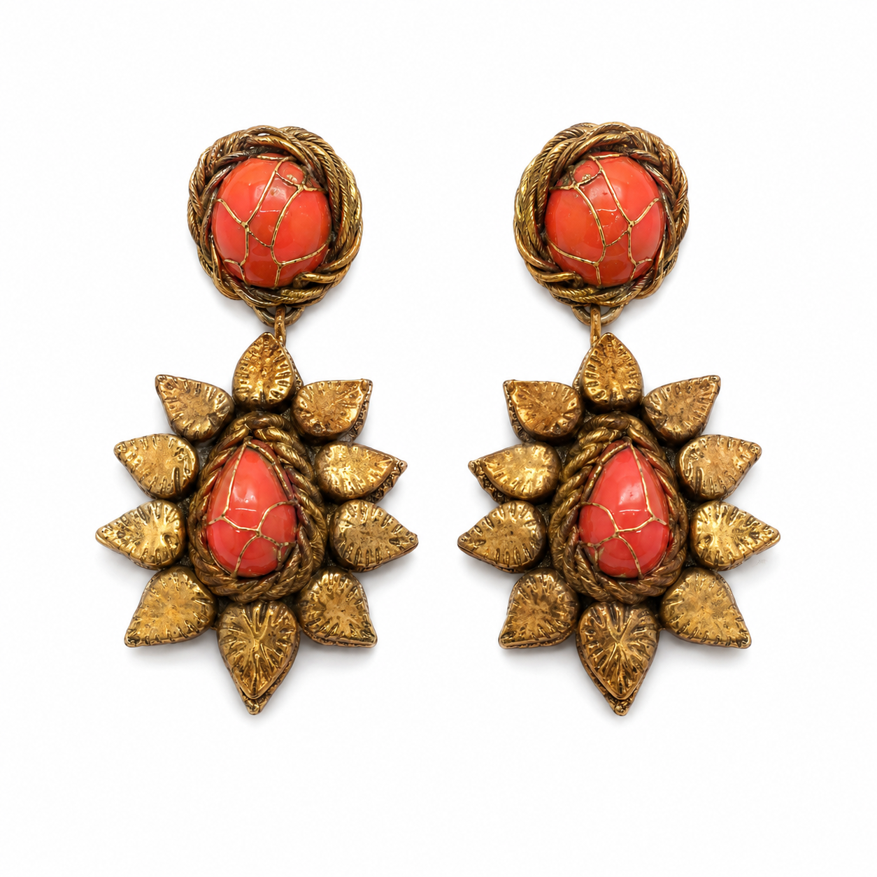 Coral Ade Earrings