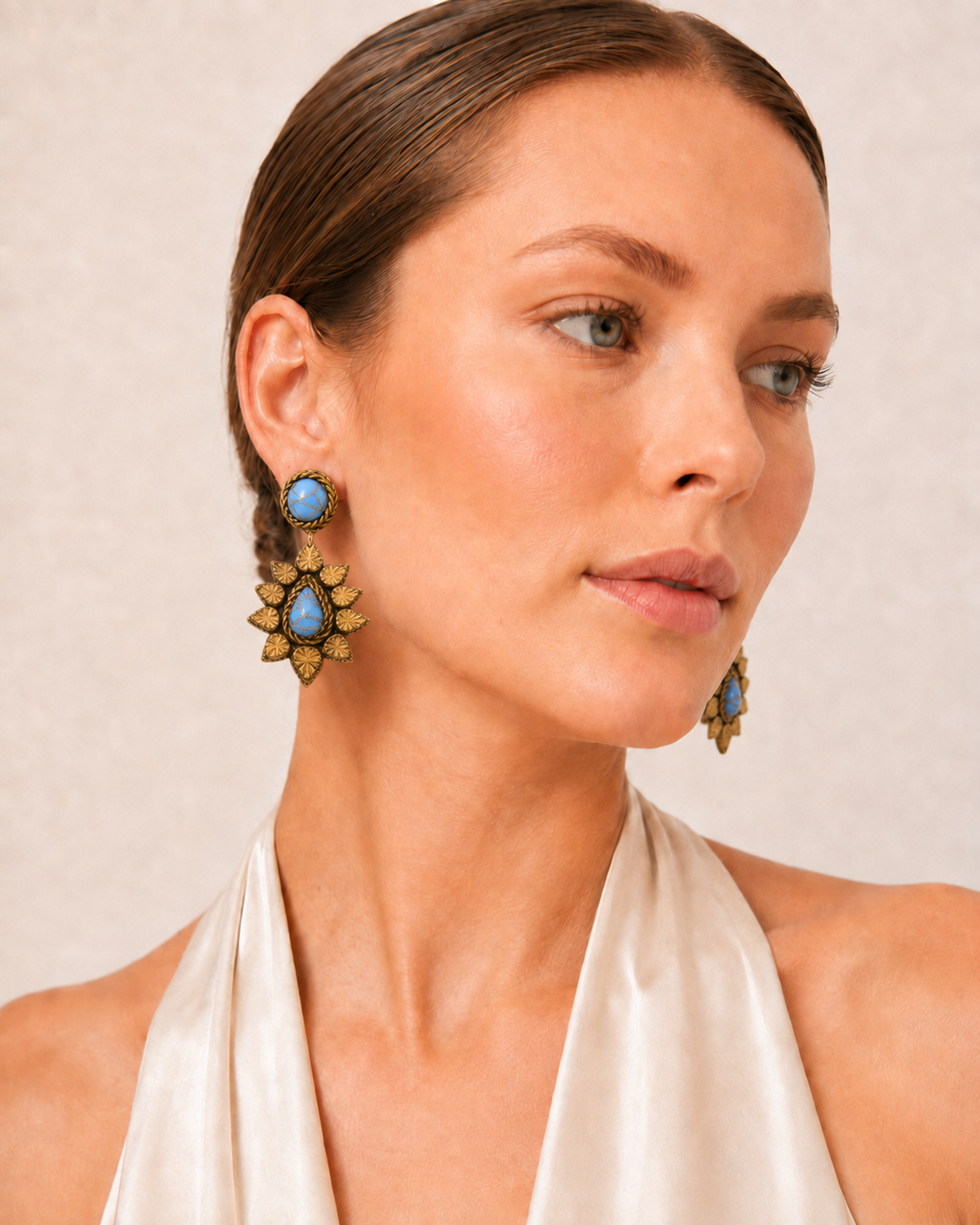 Turquoise Ade Earrings